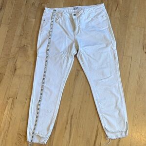 Just Black -  White High-Rise Denim